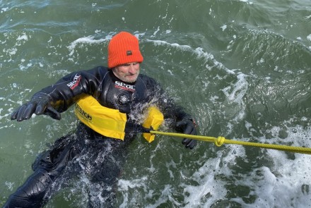 Crew overboard drill